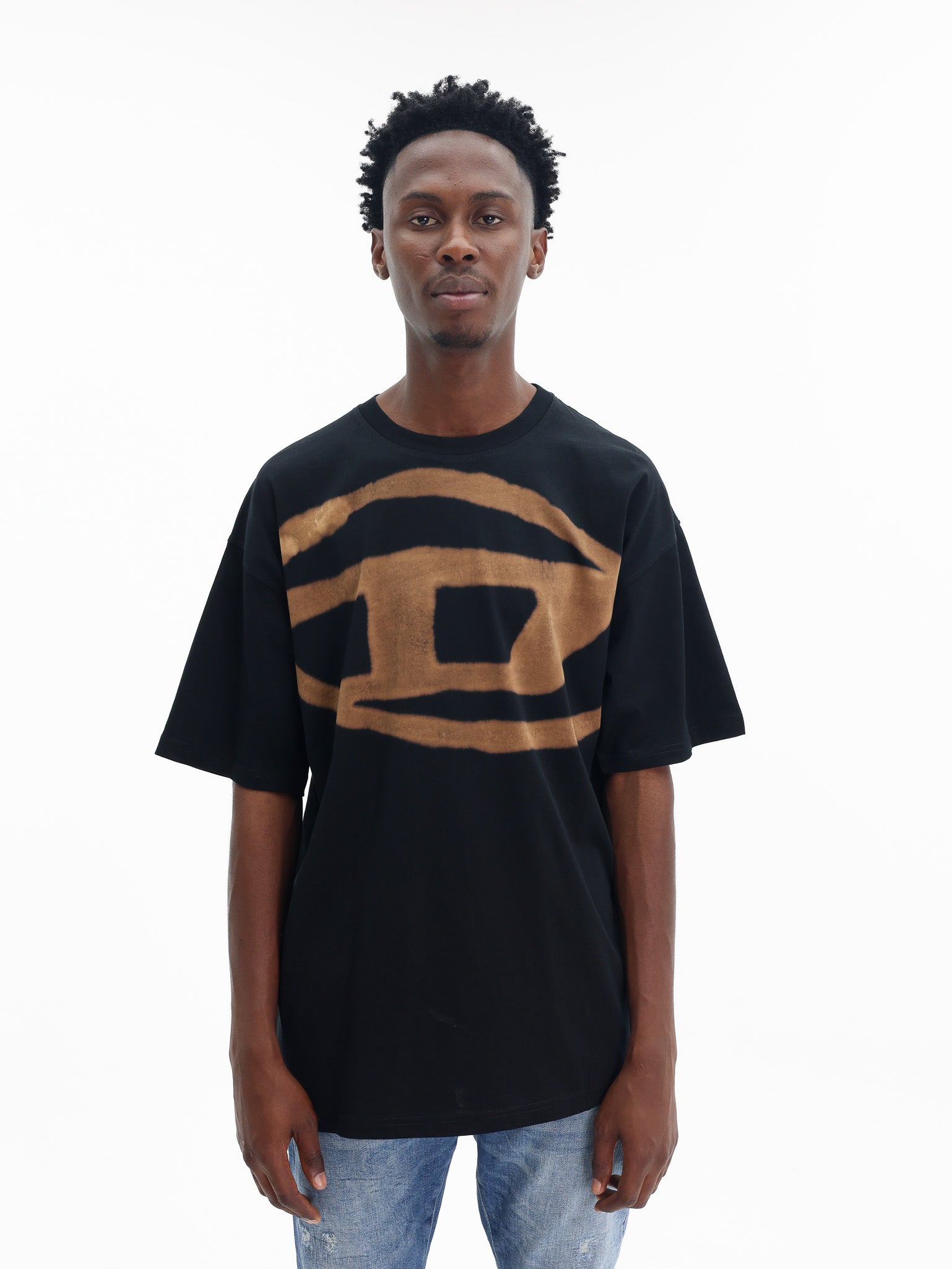 Diesel T-Shirt Boxt Bleach Black